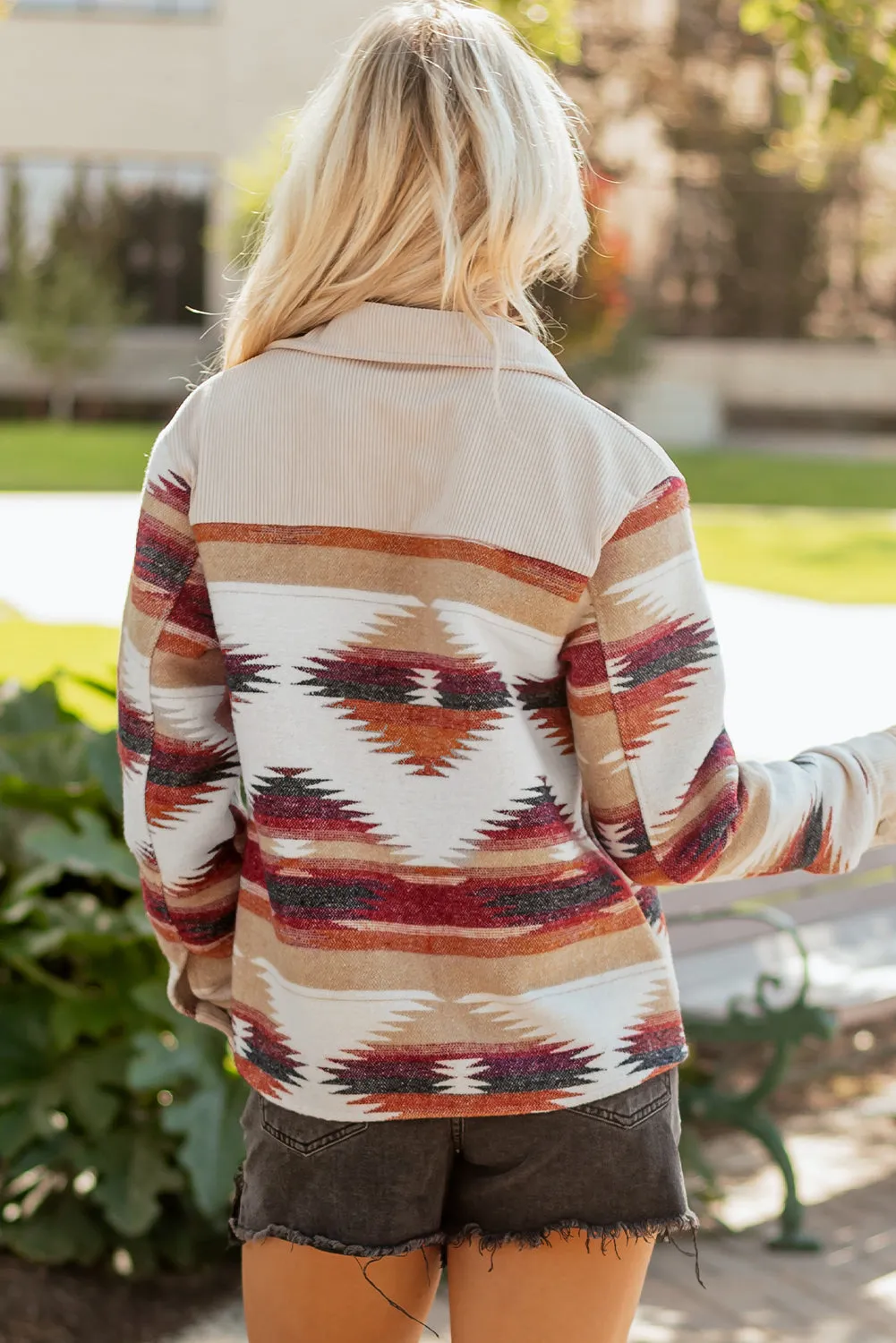 Emily Flap Raw Hem Shacket sold by Threaded Pear product image thumbnail 2