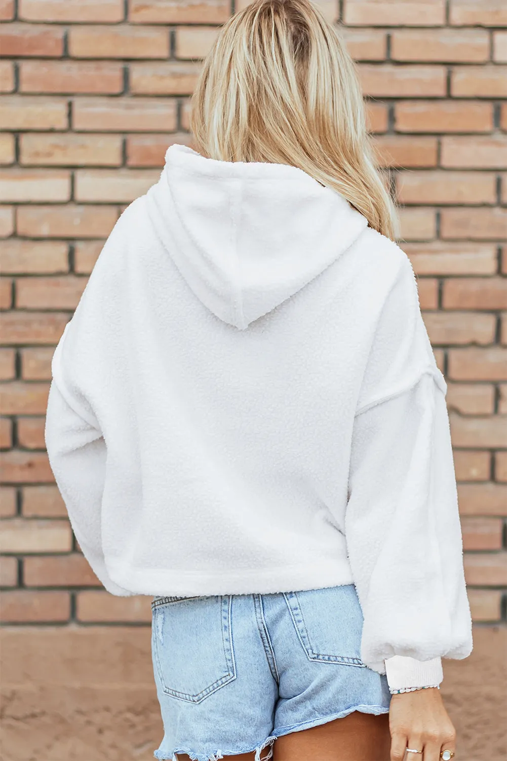 Lilah Fleece Drop Shoulder Hoodie sold by Threaded Pear product image thumbnail 2