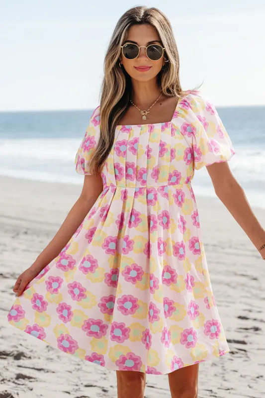 Alessandra Pleated Flared Midi Dress sold by Threaded Pear