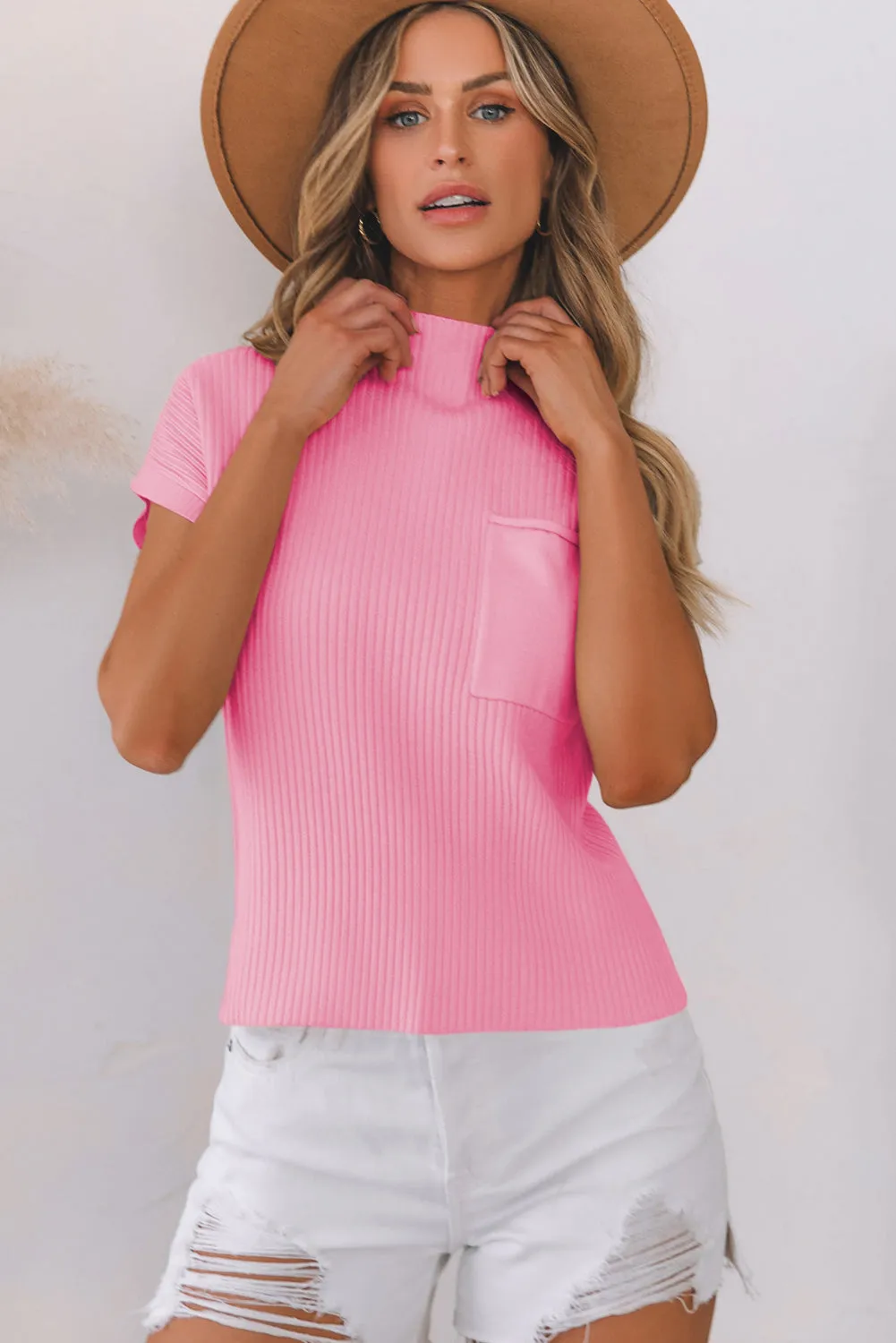 Calliope Knit Short Sleeve Sweater sold by Threaded Pear
