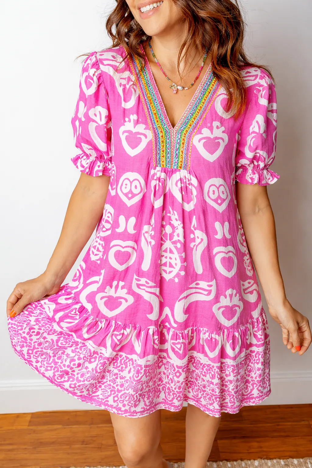 Alaia Short Sleeve Flared Dress sold by Threaded Pear product image thumbnail 3