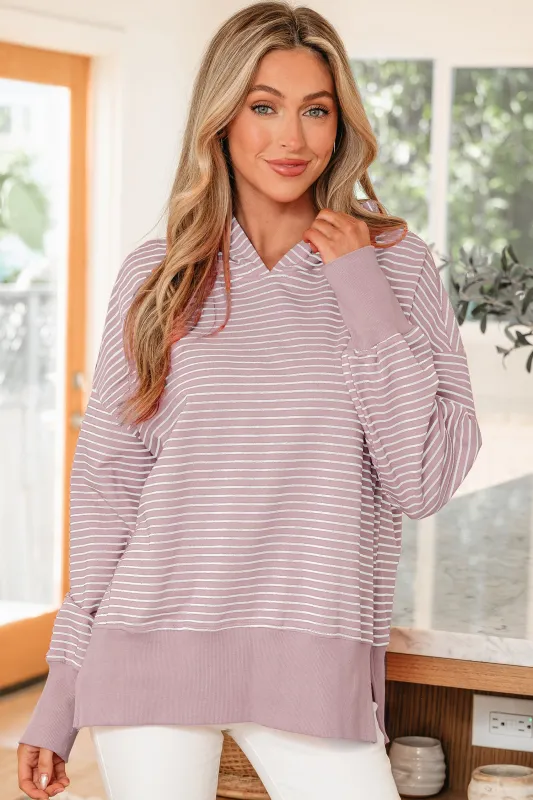 Addilyn Shoulder Loose Fit Hoodie sold by Threaded Pear