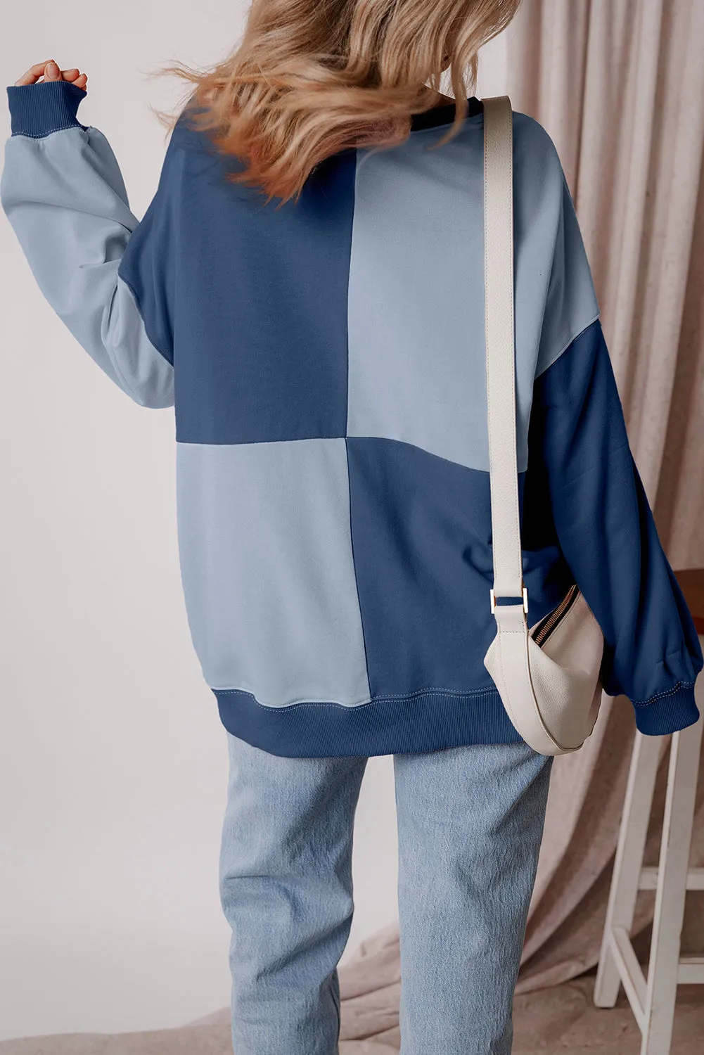 Zaria High Low Oversize Sweatshirt sold by Threaded Pear product image thumbnail 2