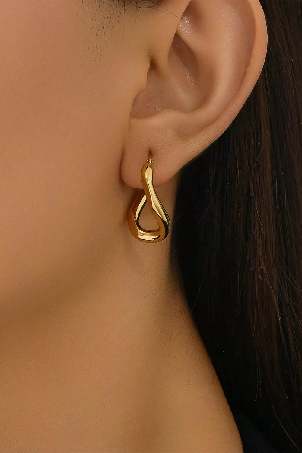 Zyla Spiral Stainless Steel Earrings sold by Threaded Pear product image thumbnail 4