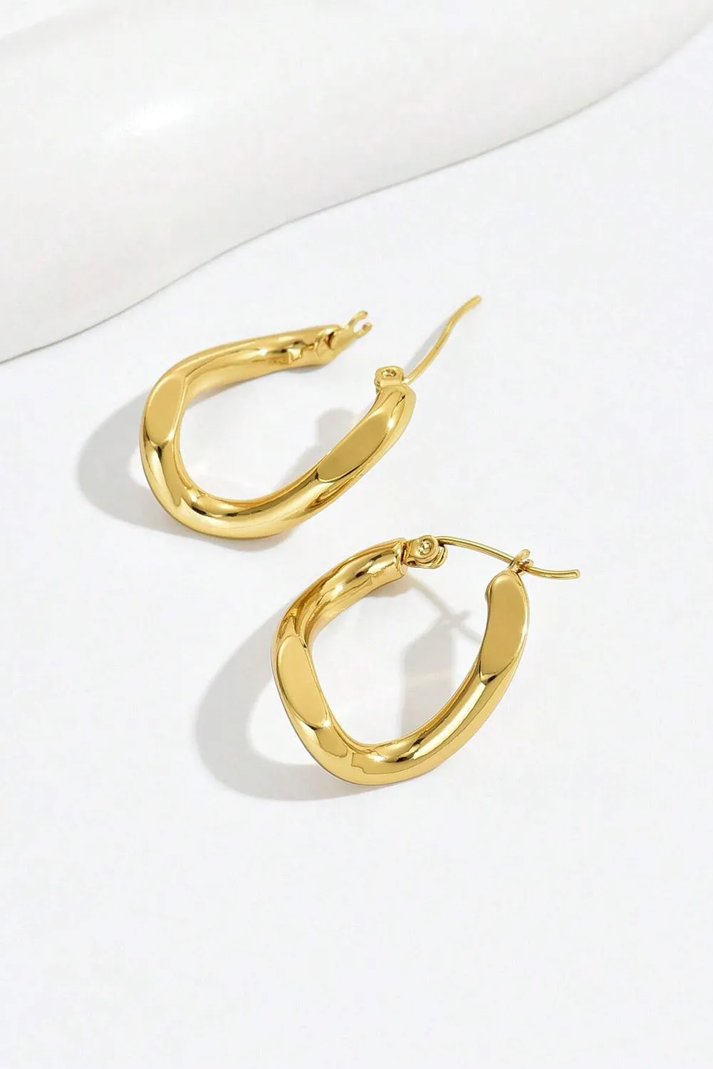 Zyla Spiral Stainless Steel Earrings sold by Threaded Pear product image thumbnail 5