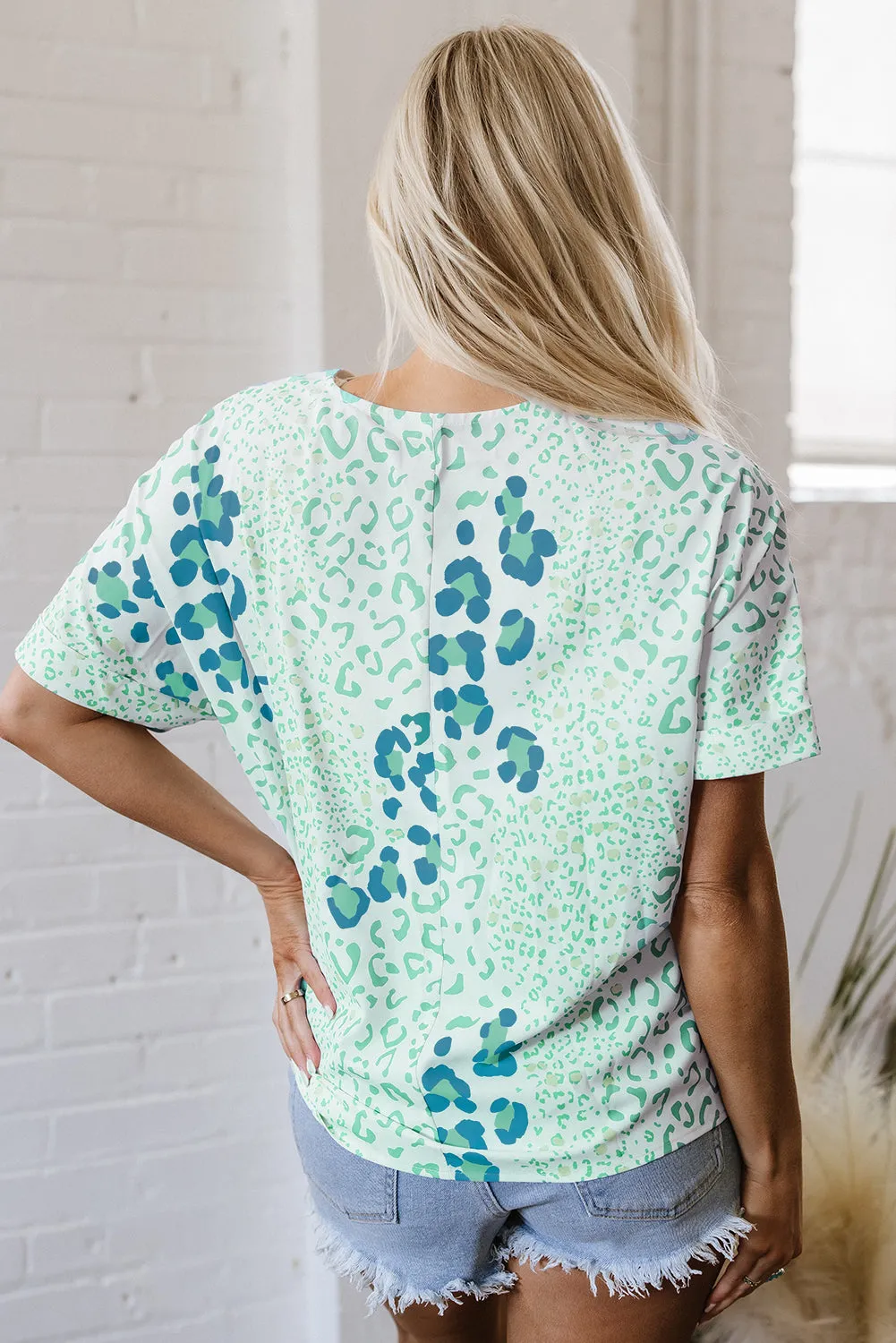 Azalea Print Short Sleeve Blouse sold by Threaded Pear product image thumbnail 2