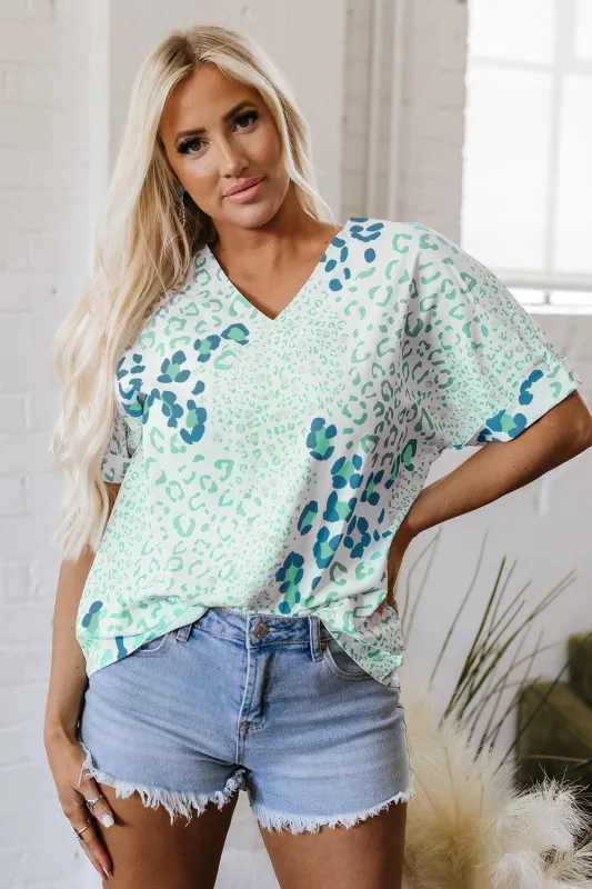 Azalea Print Short Sleeve Blouse made by Threaded Pear