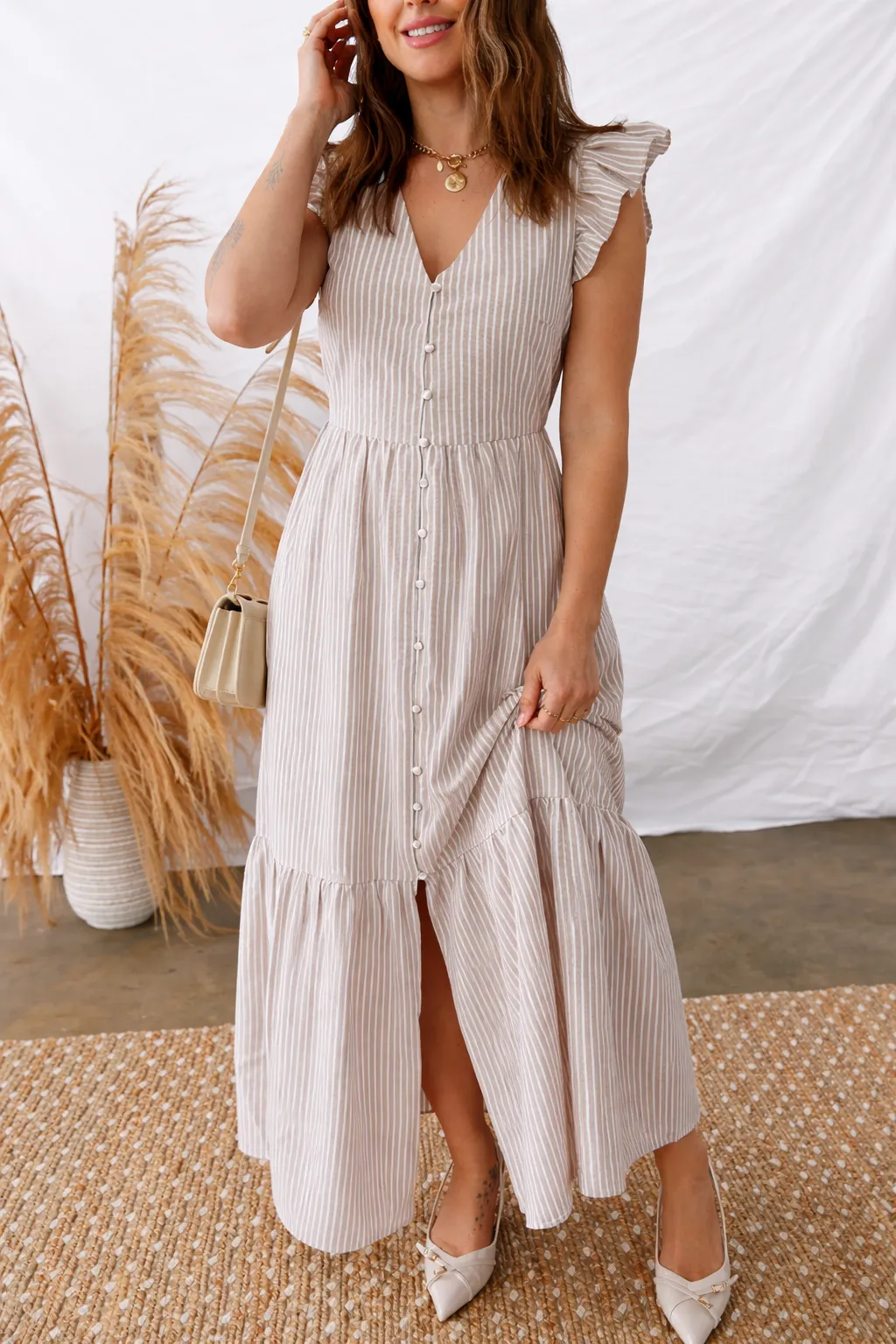 Kira Front Slit Maxi Dress sold by Threaded Pear product image thumbnail 3