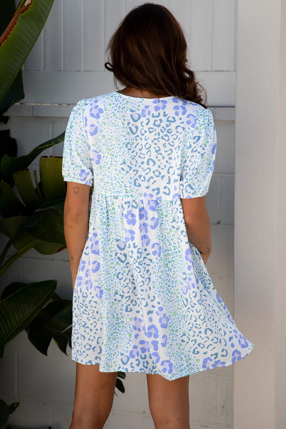 Lacey Puff Sleeve Mini Dress sold by Threaded Pear product image thumbnail 2