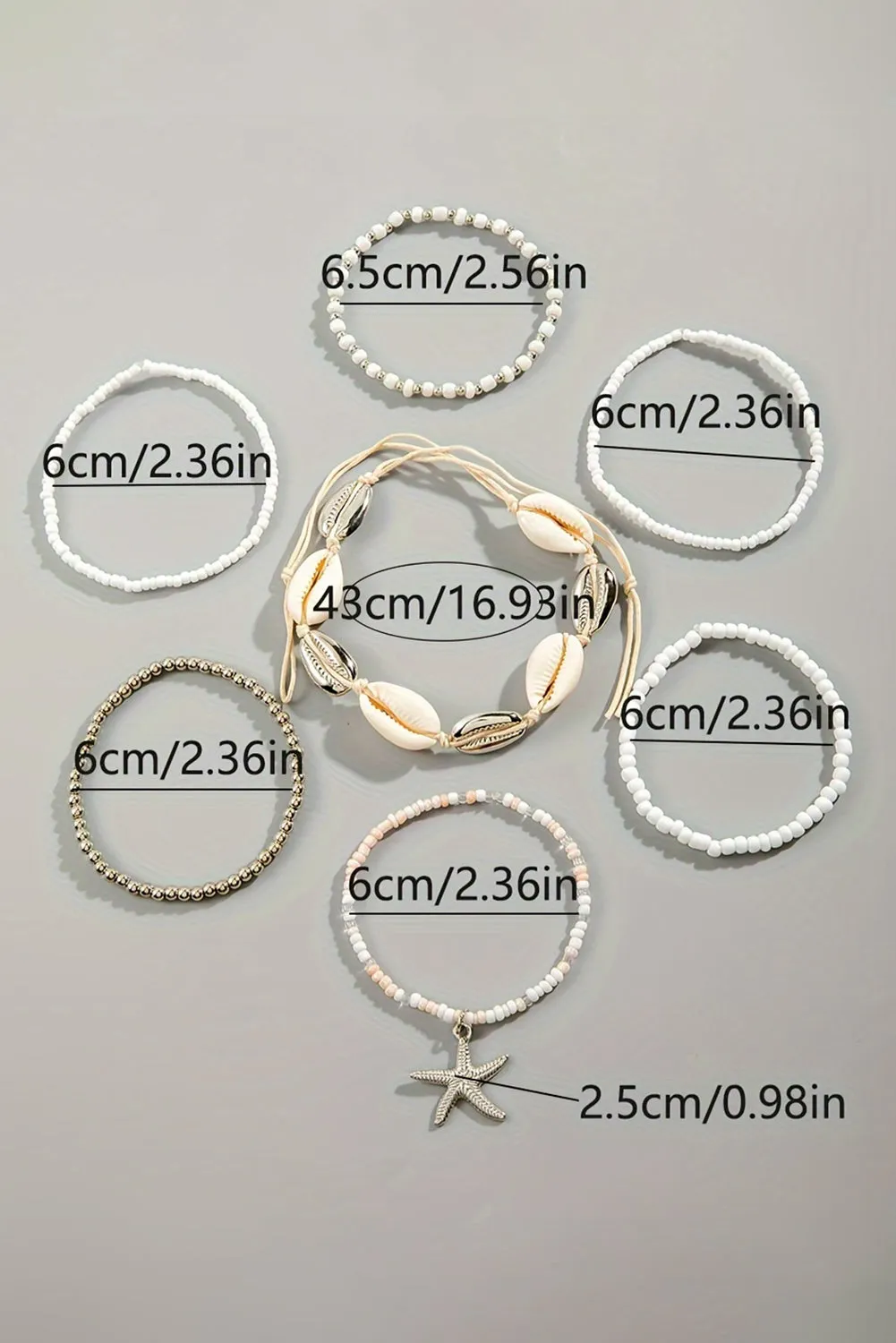 Ariya Seashell Beaded Bracelet Set sold by Threaded Pear product image thumbnail 5