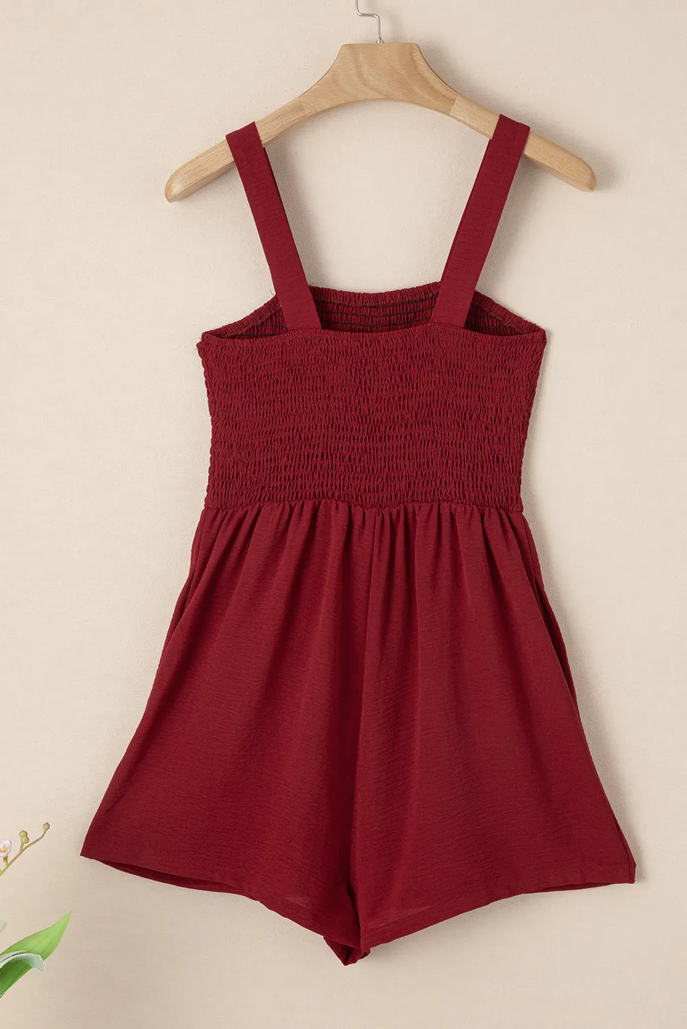 Marlowe Casual Smocked Sleeveless Romper sold by Threaded Pear product image thumbnail 5