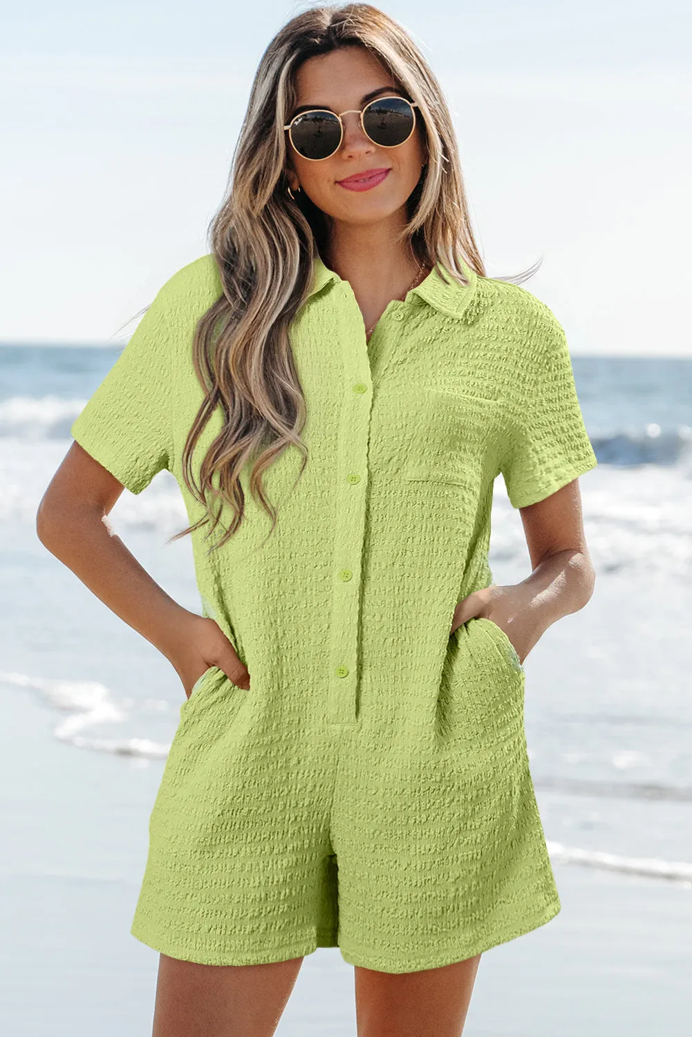 Talia Short Sleeve Patched Shirt sold by Threaded Pear