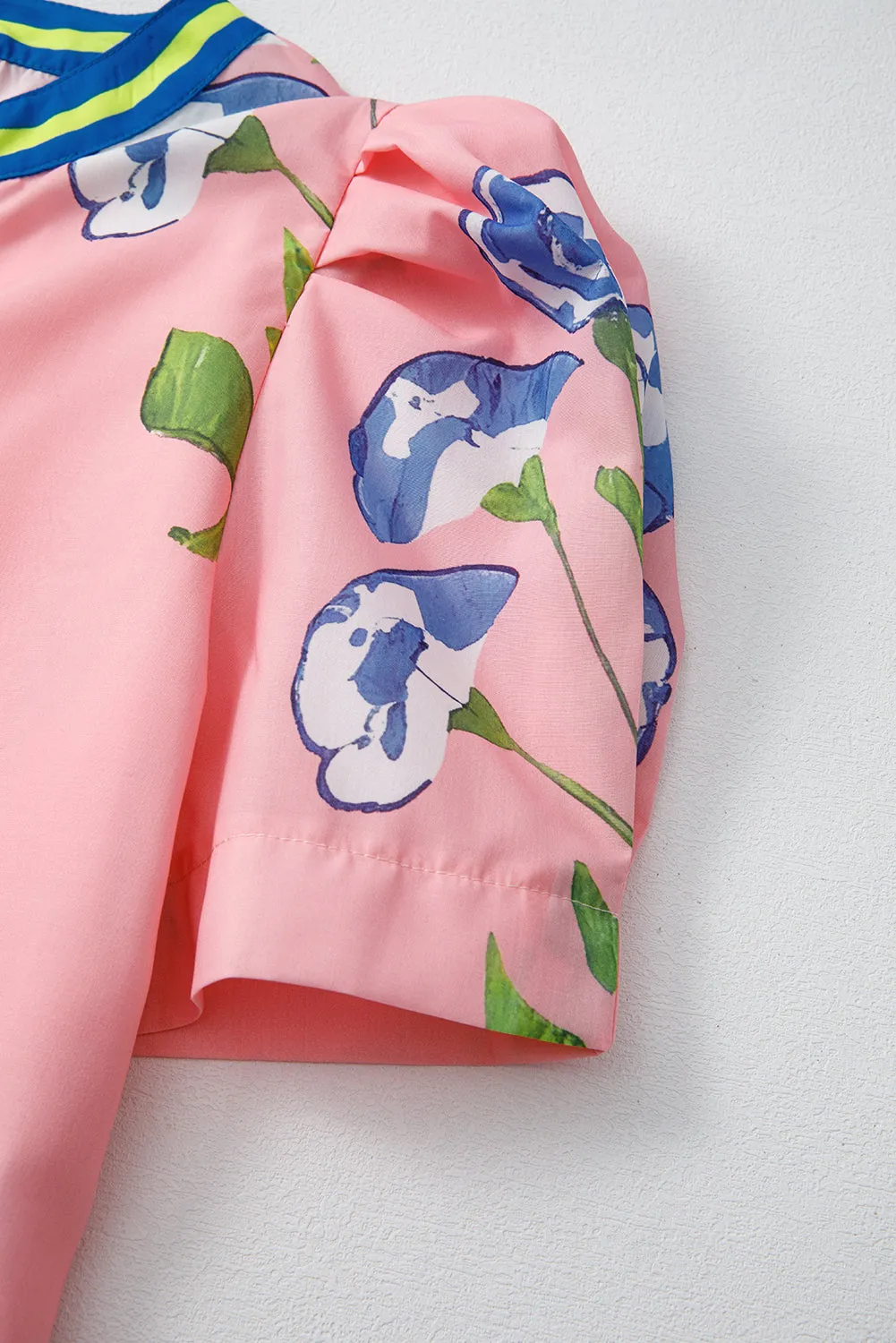 Autumn Notched Bubble Sleeve Blouse sold by Threaded Pear product image thumbnail 3