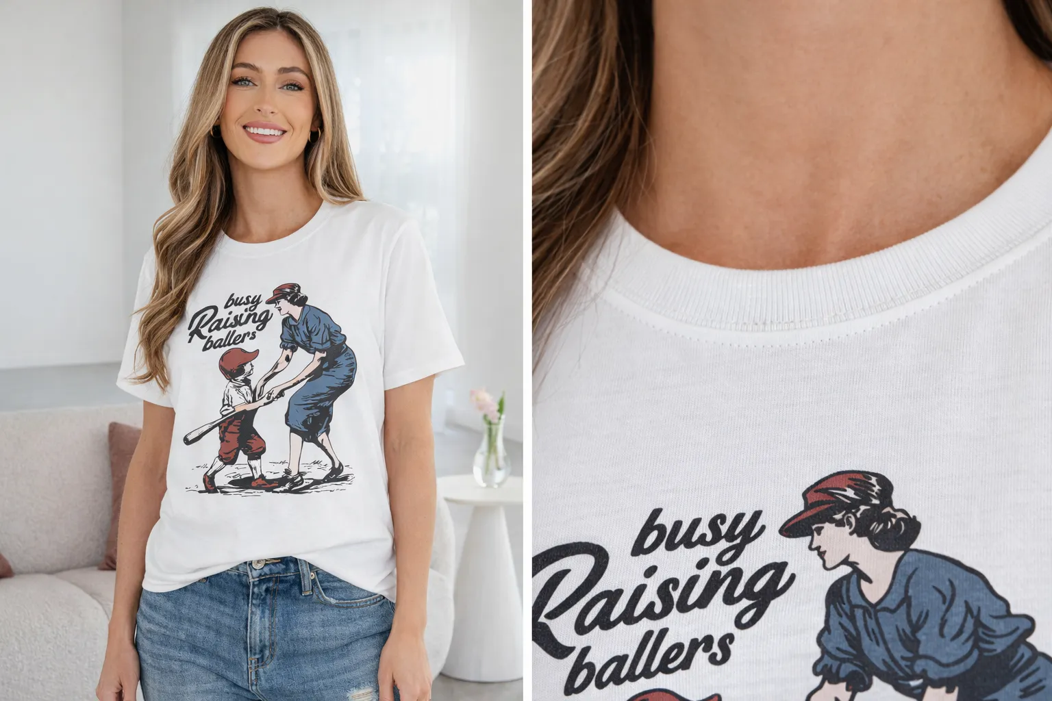 Tilly Ballers Cool Mom Tee sold by Threaded Pear product image thumbnail 3