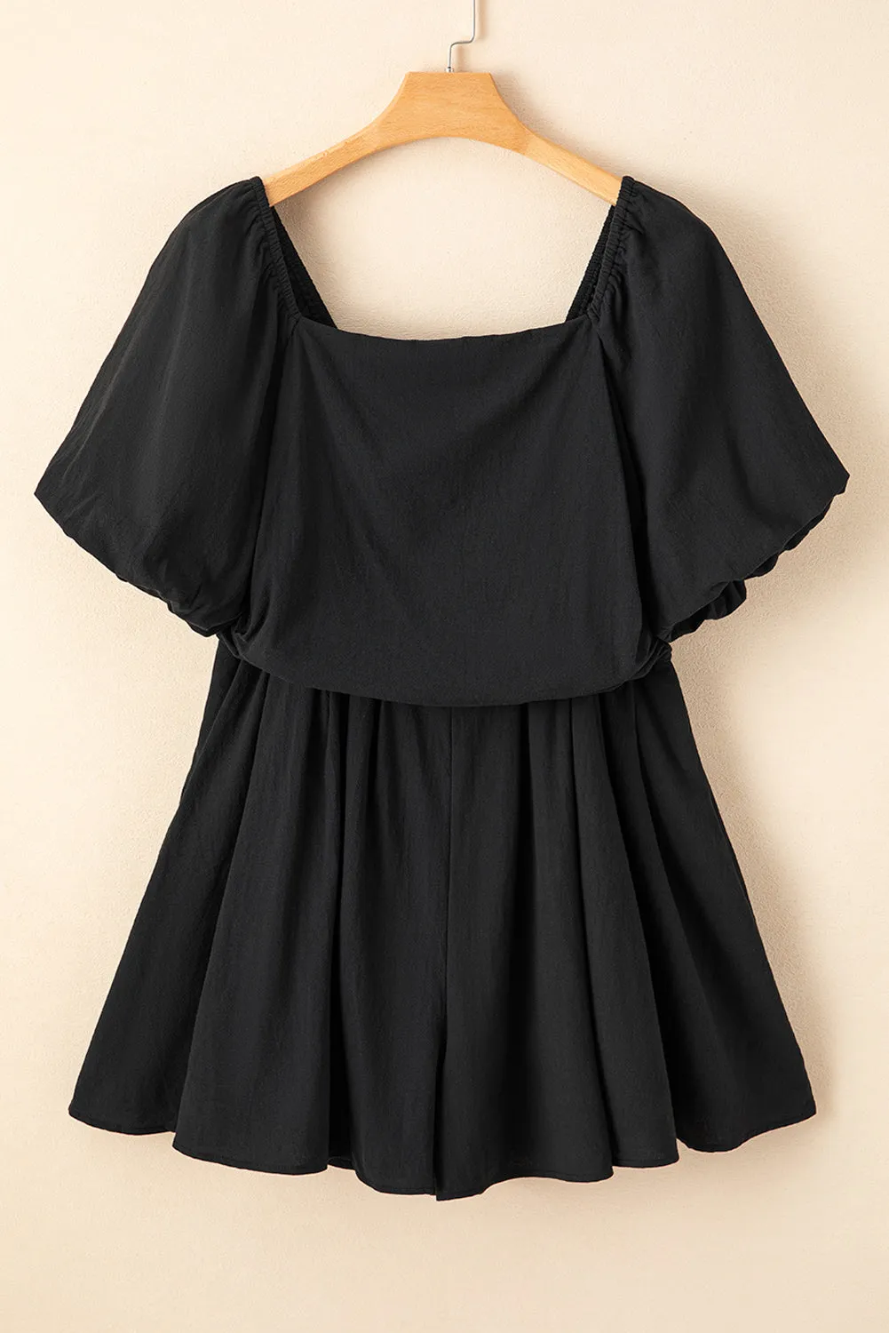 Malaysia Ruched Puff Sleeve Romper sold by Threaded Pear product image thumbnail 5