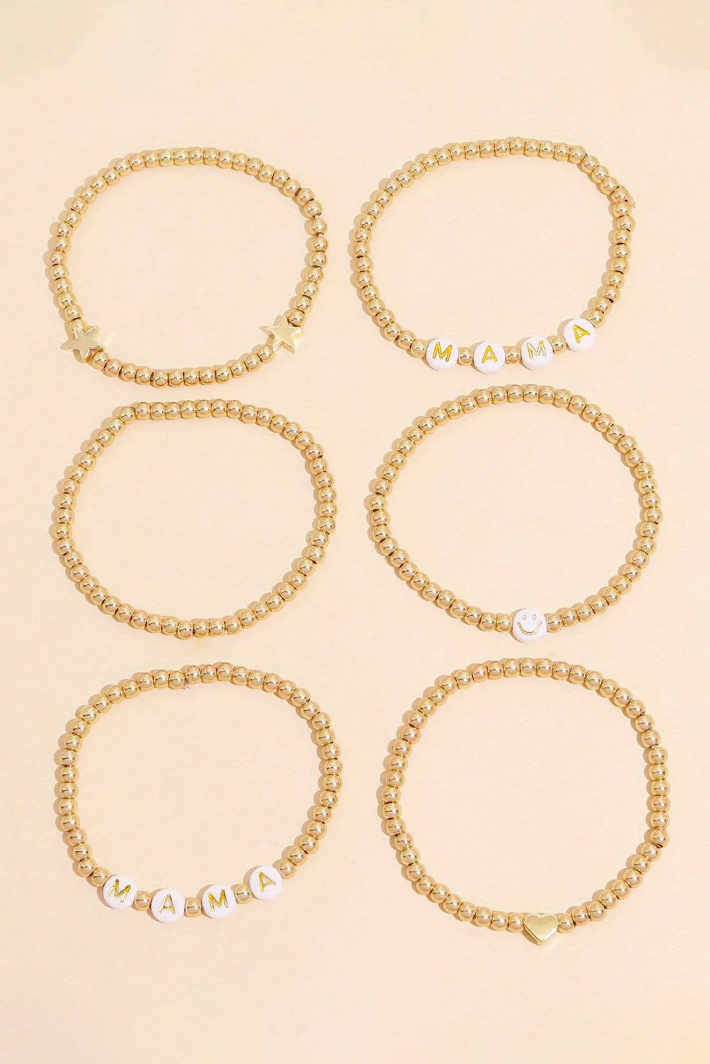 Milana Plated Beaded Bracelet Set sold by Threaded Pear product image thumbnail 4