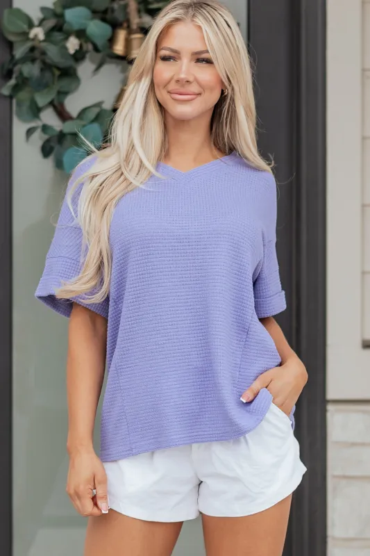 Nala Short Sleeve Knit Top made by Threaded Pear