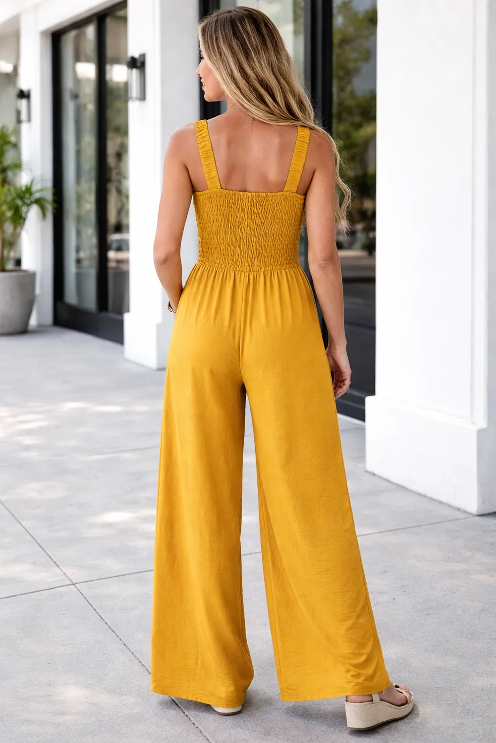 Rebecca Sleeveless Wide Leg Jumpsuit sold by Threaded Pear product image thumbnail 2