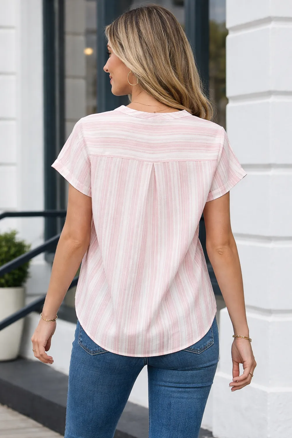 Kelly Short Sleeve Casual Blouse sold by Threaded Pear product image thumbnail 2