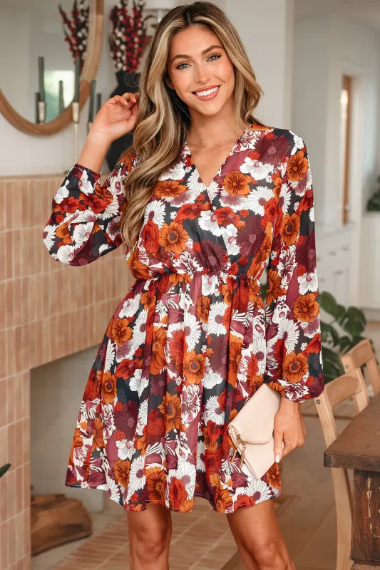 Marianna Sleeve Flowy Mini Dress made by Threaded Pear