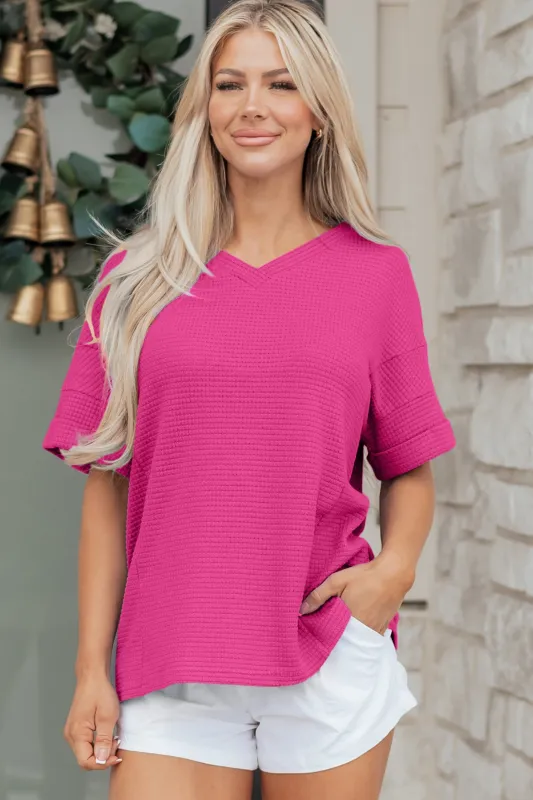 Alexia Short Sleeve Knit Top made by Threaded Pear