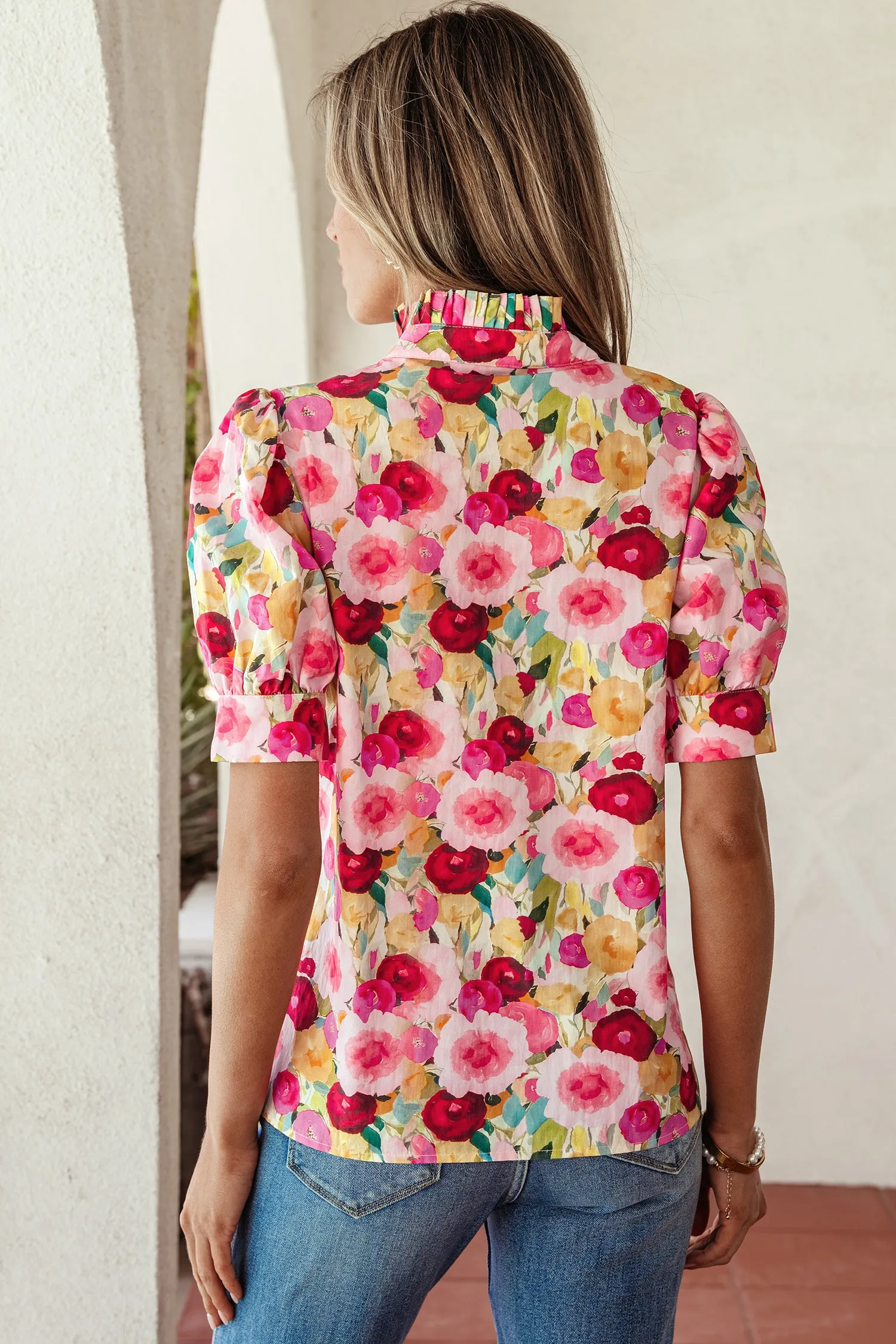 Charleigh Puff Short Sleeve Blouse sold by Threaded Pear product image thumbnail 2