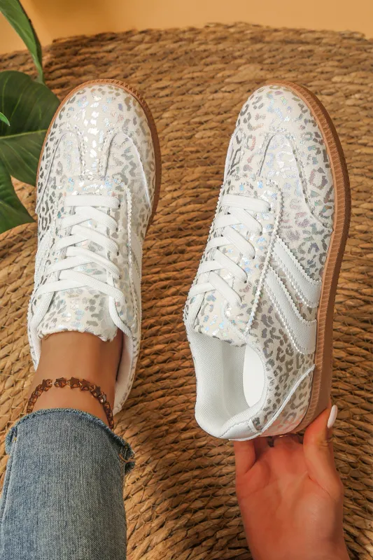 Logan Printed Lace Up Sneakers made by Threaded Pear