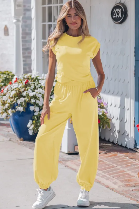 Kaitlyn Color Cropped Top Set made by Threaded Pear