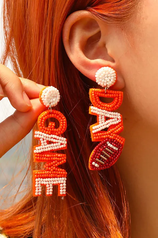 GAME DAY Dangle Earrings made by Threaded Pear