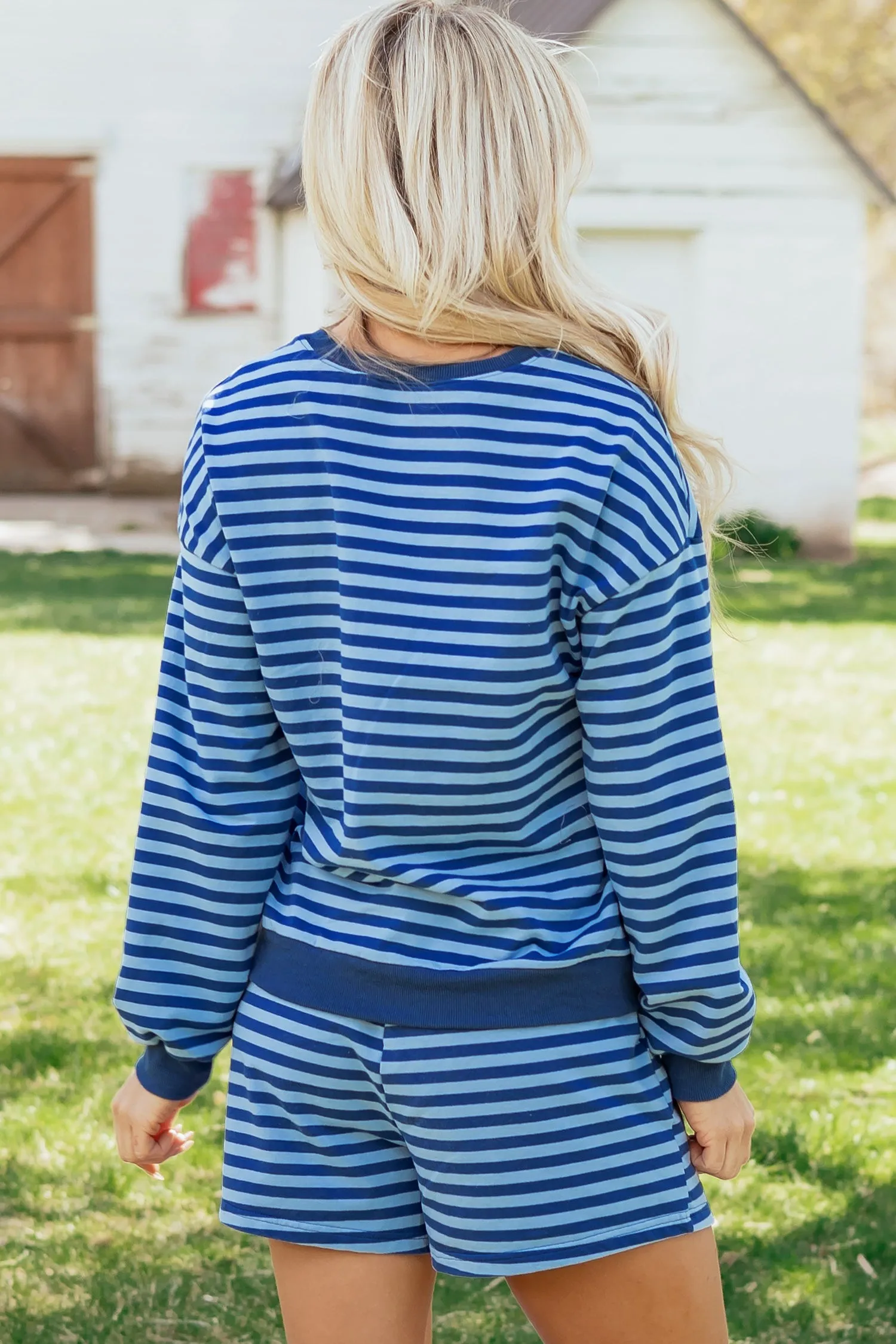 Chloe Casual Short Set Long Sleeve Top Set sold by Threaded Pear product image thumbnail 2