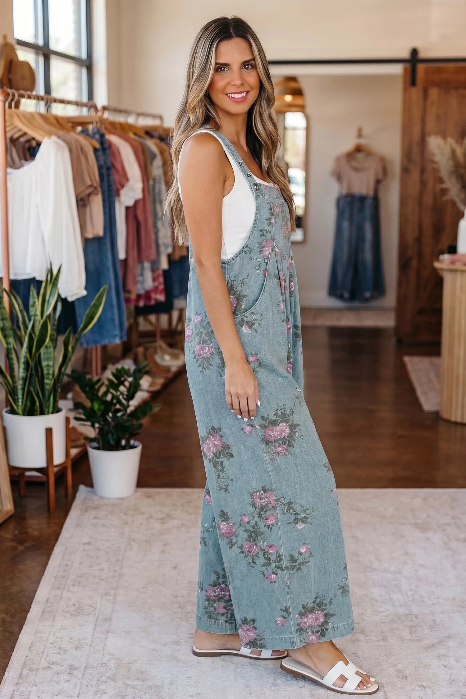 Olivia Waist Wide Leg Jumpsuit sold by Threaded Pear product image thumbnail 2