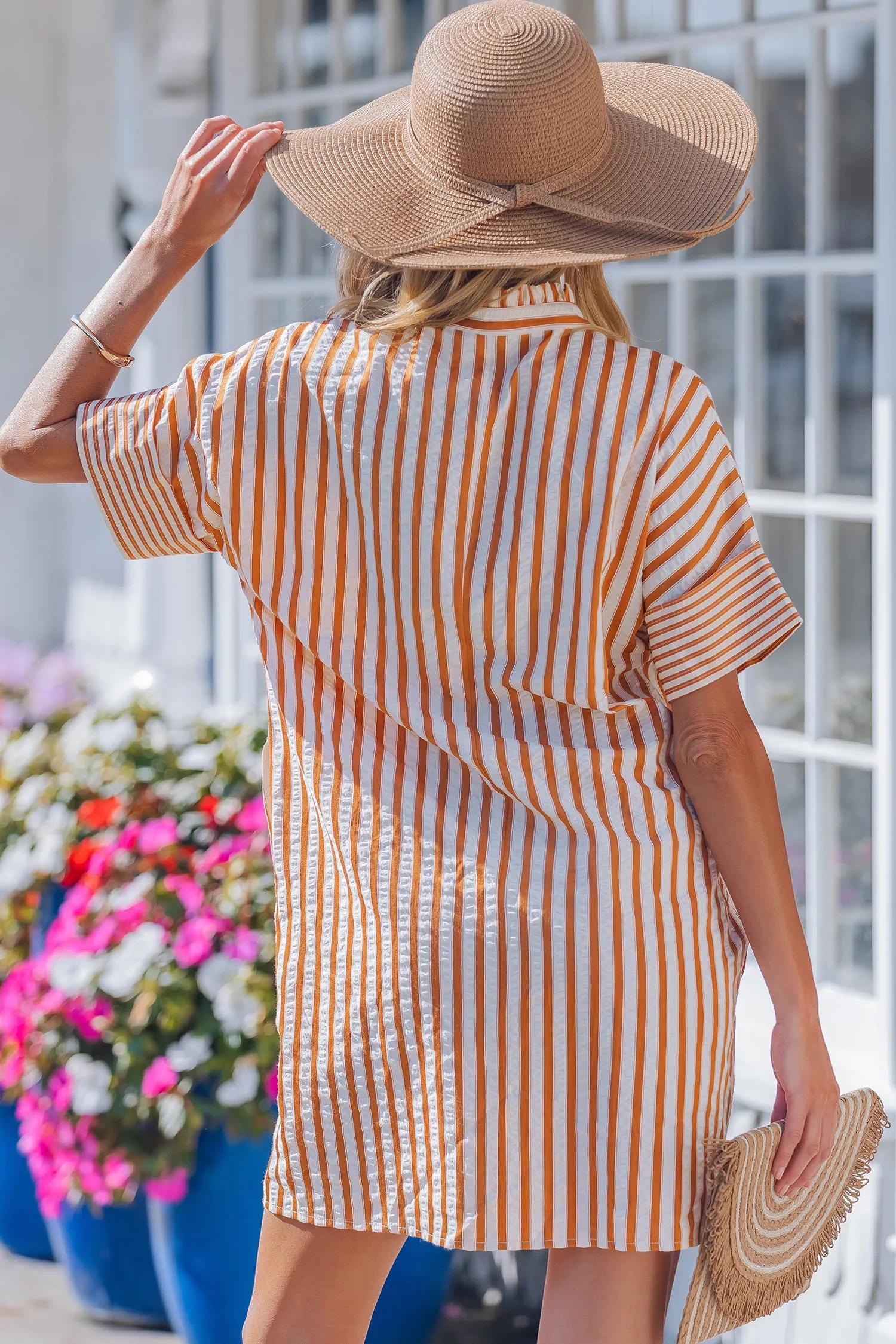 Darcy Cuffs Shift Mini Dress sold by Threaded Pear product image thumbnail 2