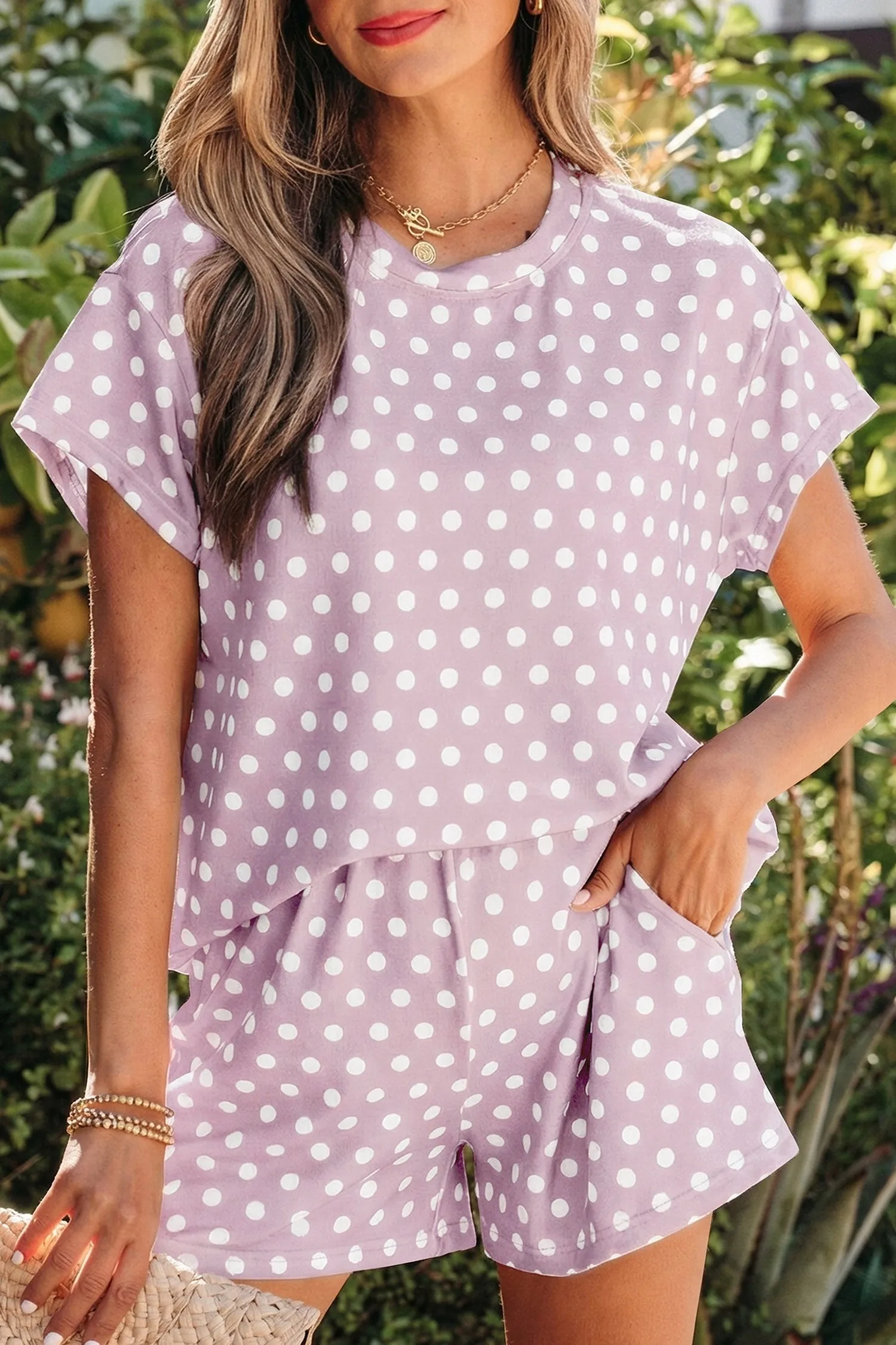 Kaiya Dot Print Short Set sold by Threaded Pear product image thumbnail 5