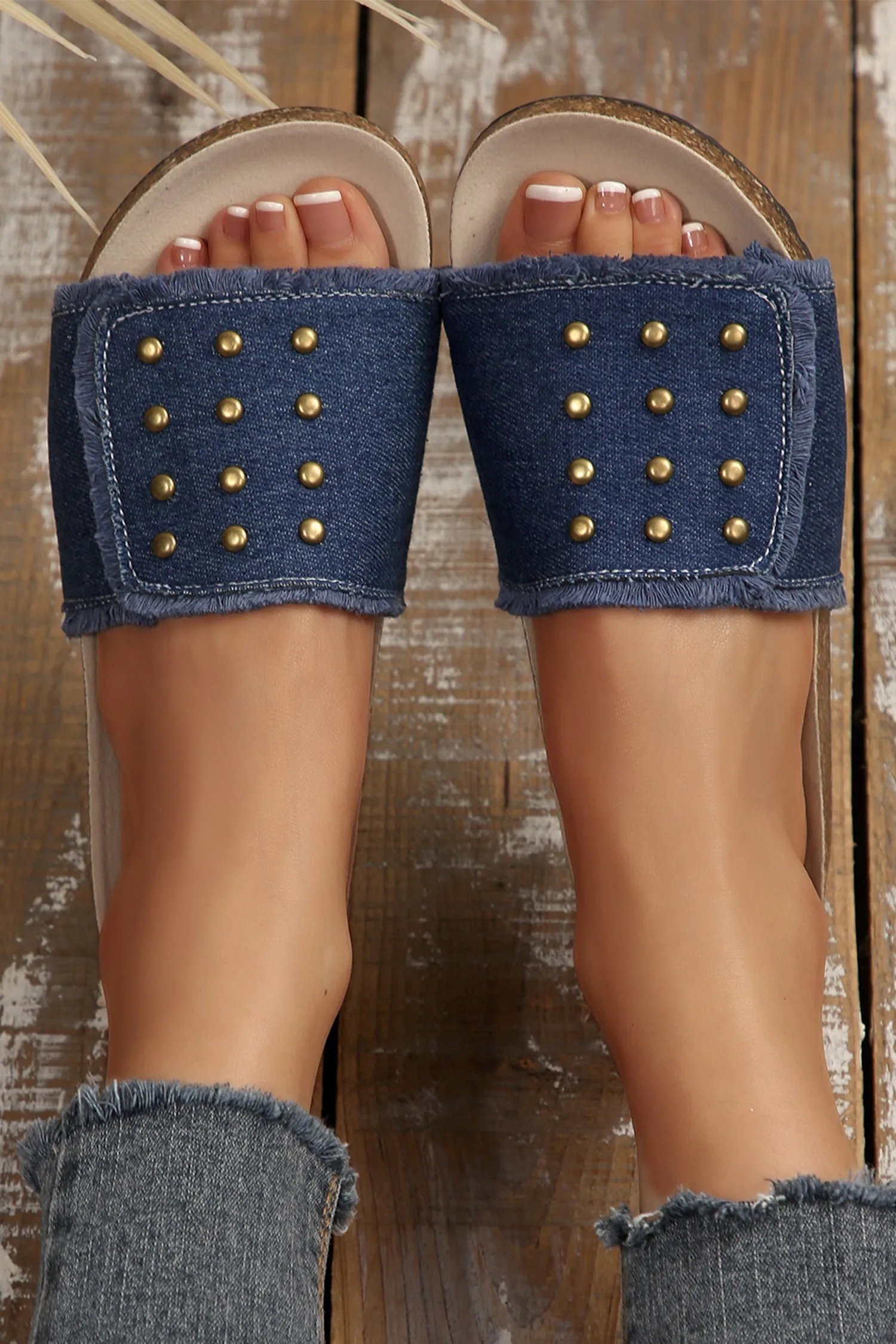 Kennedi Retro Studded Detail Slippers sold by Threaded Pear product image thumbnail 4