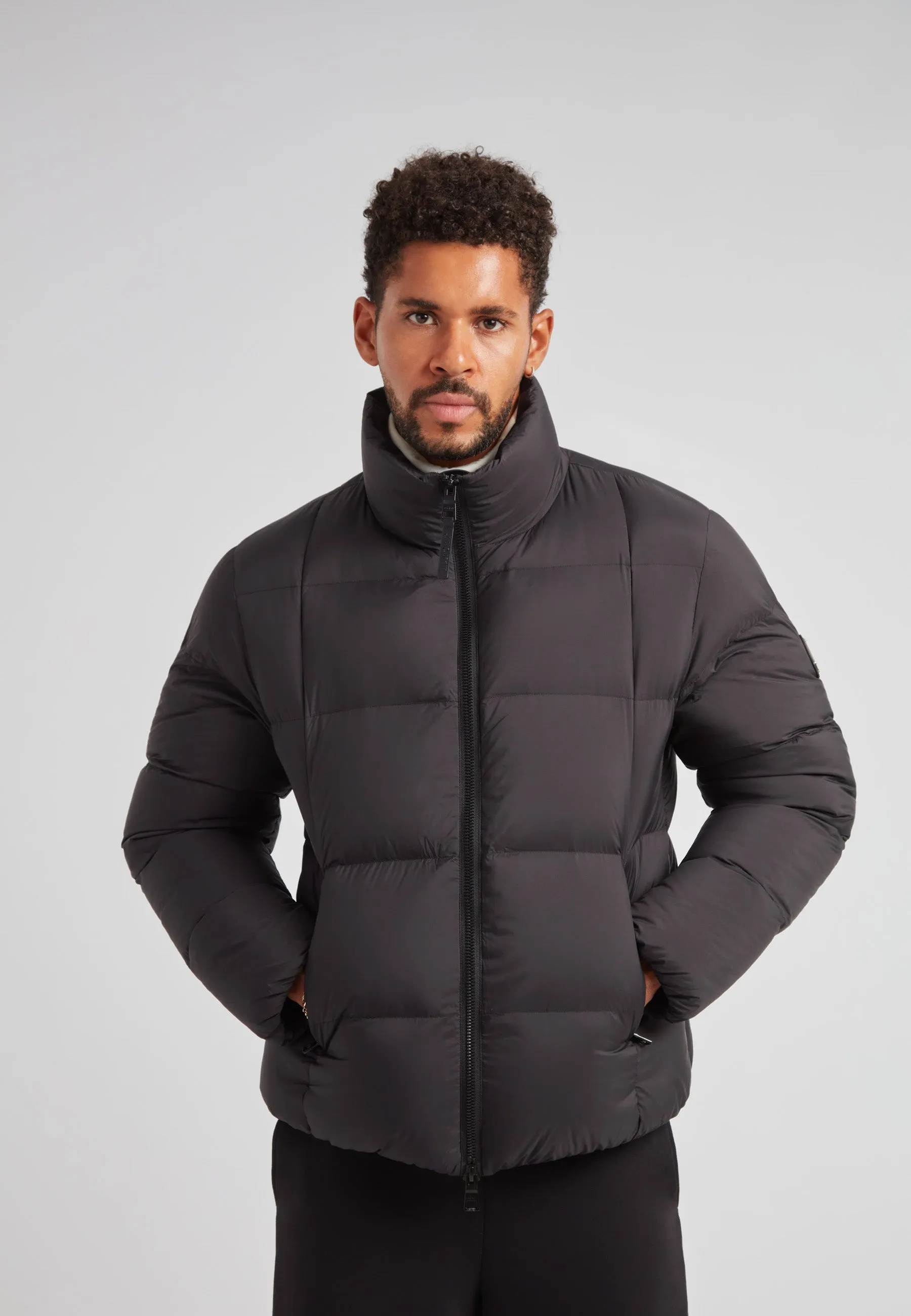 Cloud Lightweight Puffer Racer Jacket Black sold by JACK1T