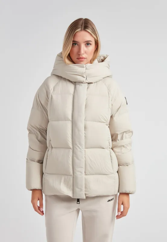 Cloud Prime Longline Down Puffer Jacket Stone sold by JACK1T