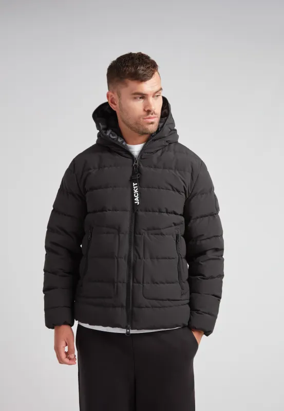 R4D Tramline Puffer Racer Jacket Matt Black sold by JACK1T