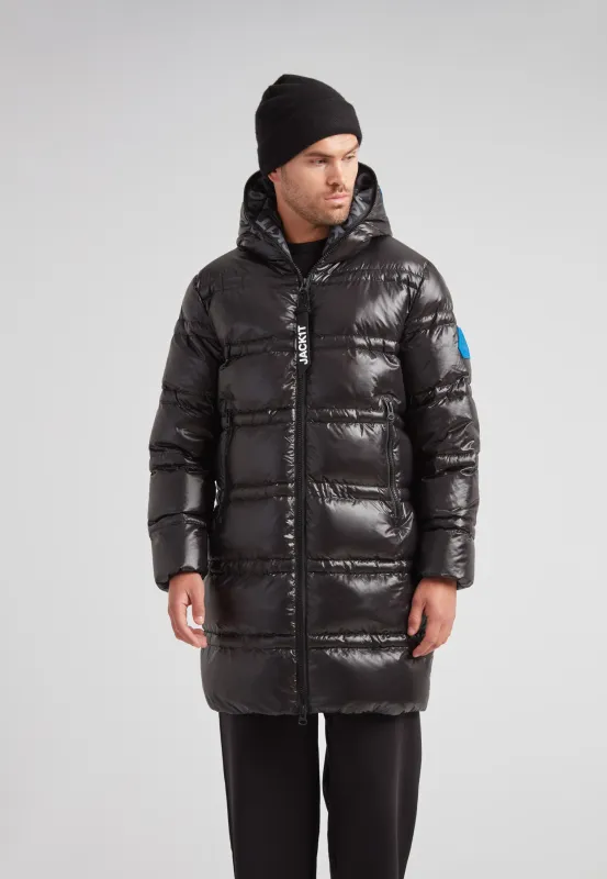 R4D Tramline Puffer Coat Lux Black sold by JACK1T