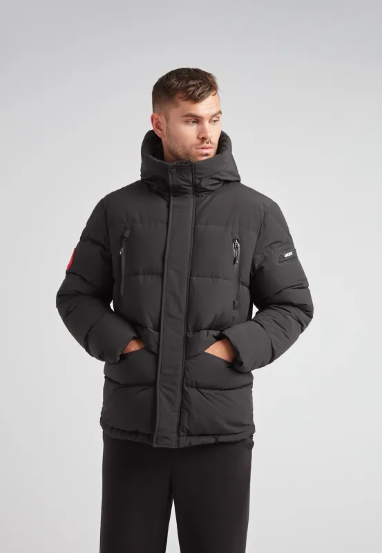EZ Frontier Prime Down Puffer Jacket Matt Black sold by JACK1T