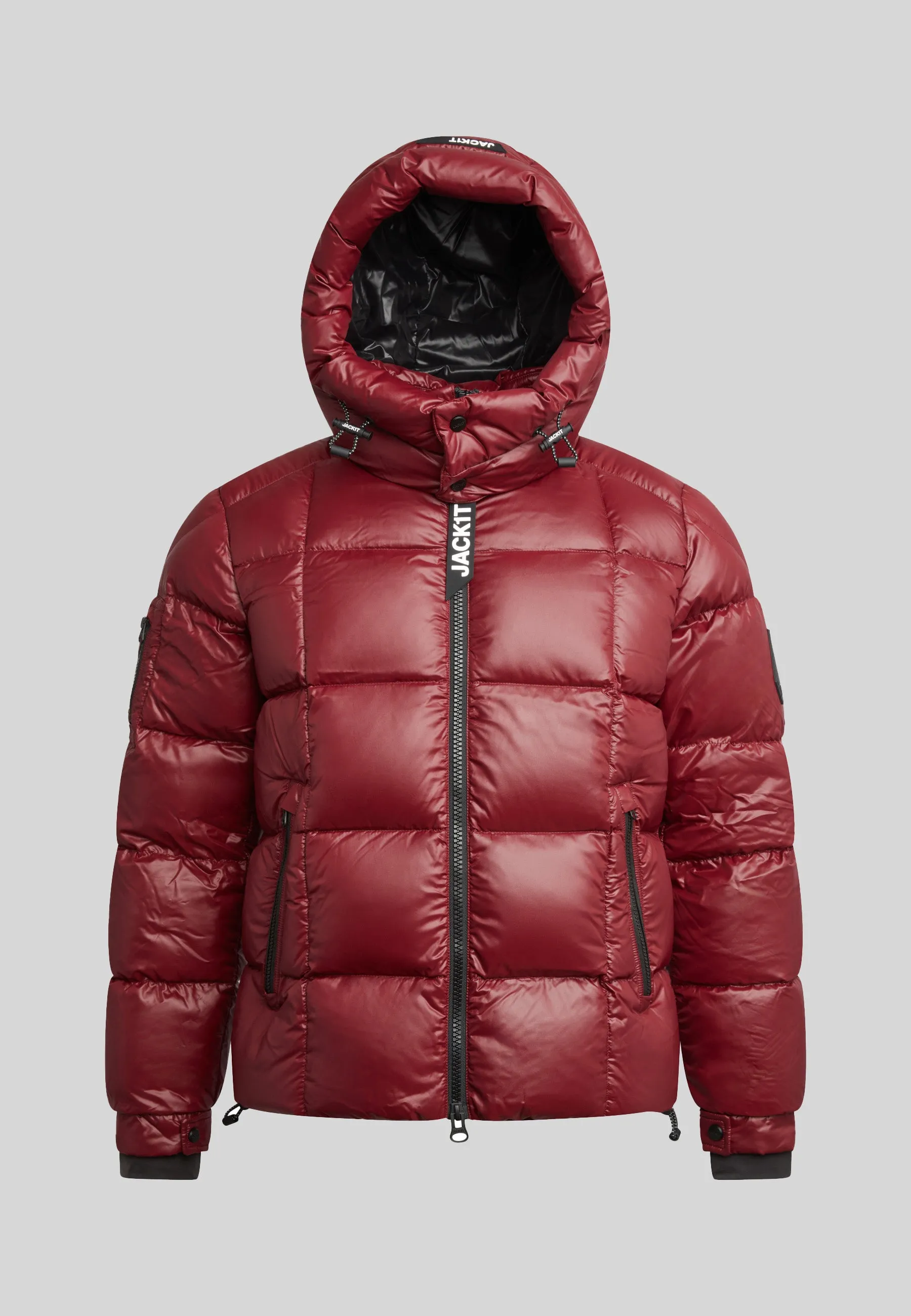 EZ Boxed Puffer Racer Jacket Lux Red sold by JACK1T product image thumbnail 4