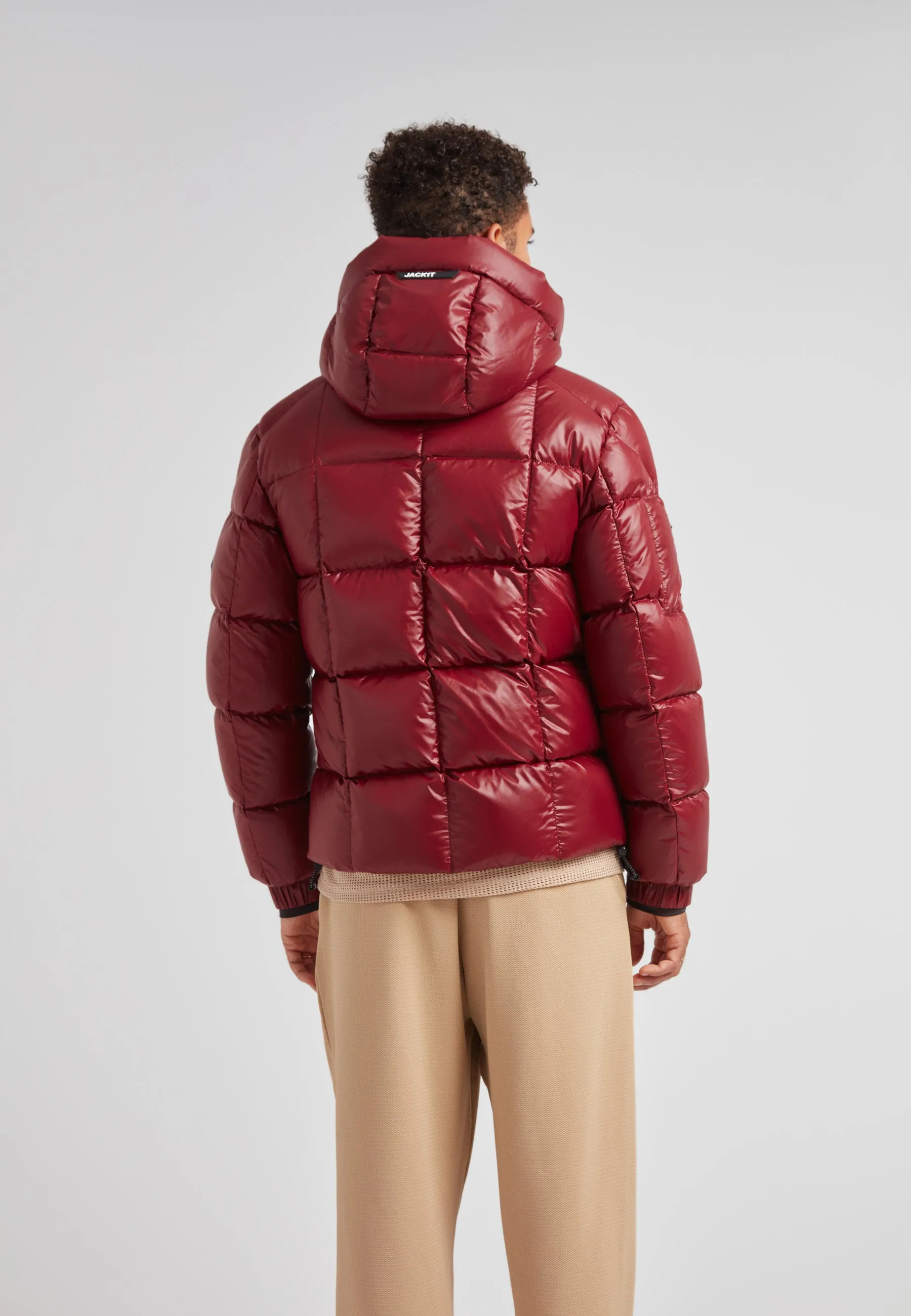 EZ Boxed Puffer Racer Jacket Lux Red sold by JACK1T product image thumbnail 2