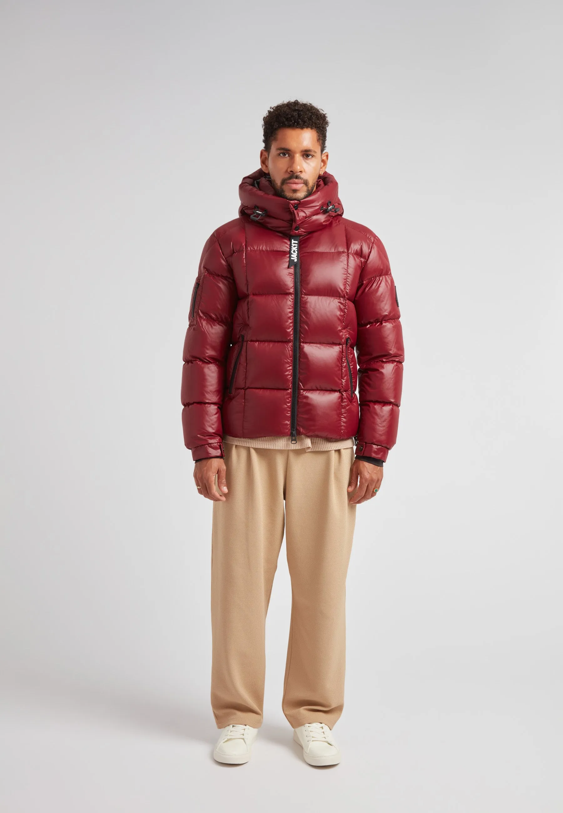 EZ Boxed Puffer Racer Jacket Lux Red sold by JACK1T product image thumbnail 3
