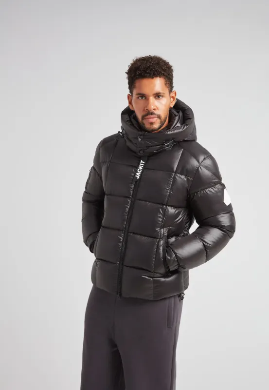 EZ Boxed Puffer Racer Jacket Lux Black sold by JACK1T