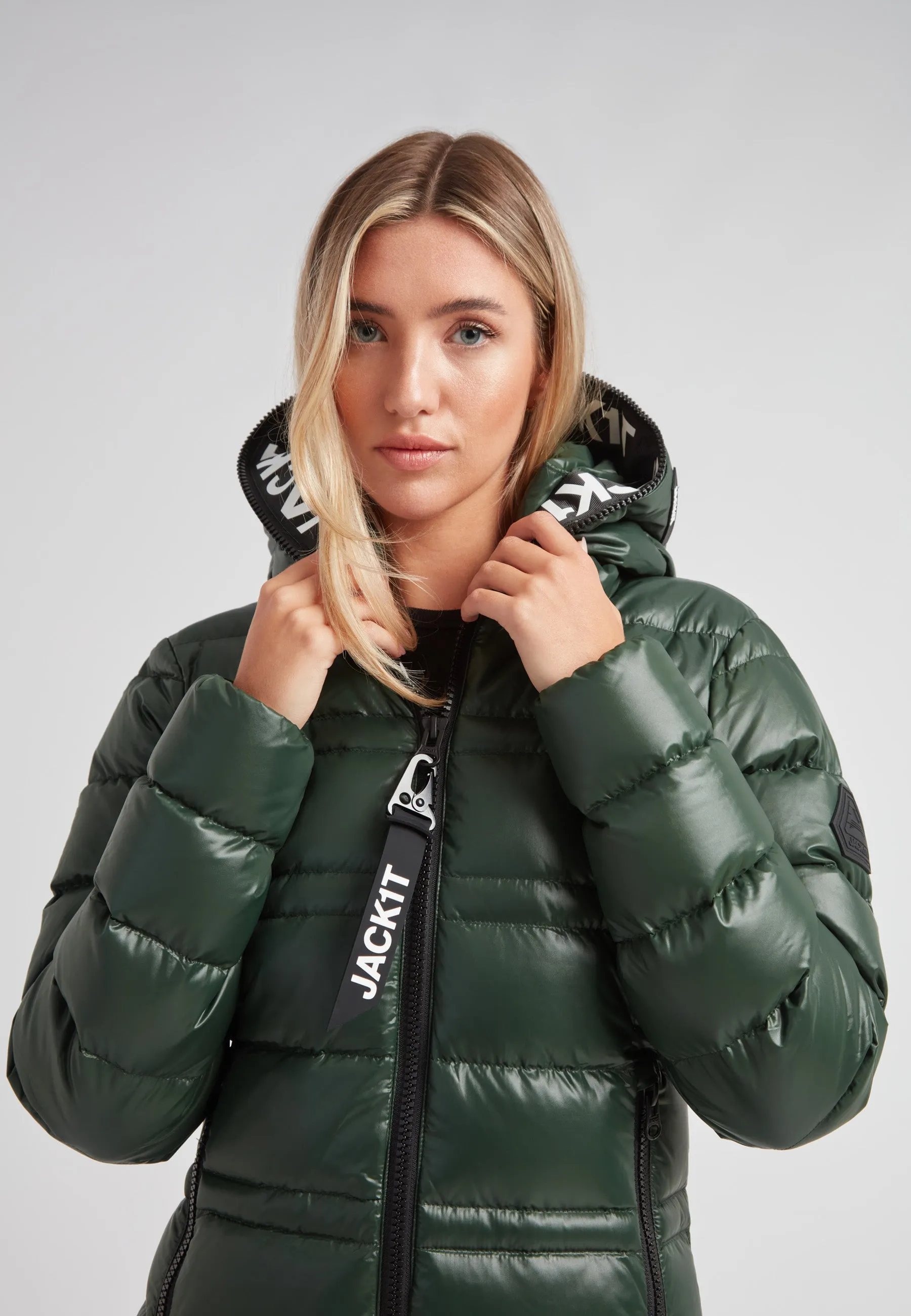 R4D Tramline Down Coat Lux Emerald sold by JACK1T product image thumbnail 5