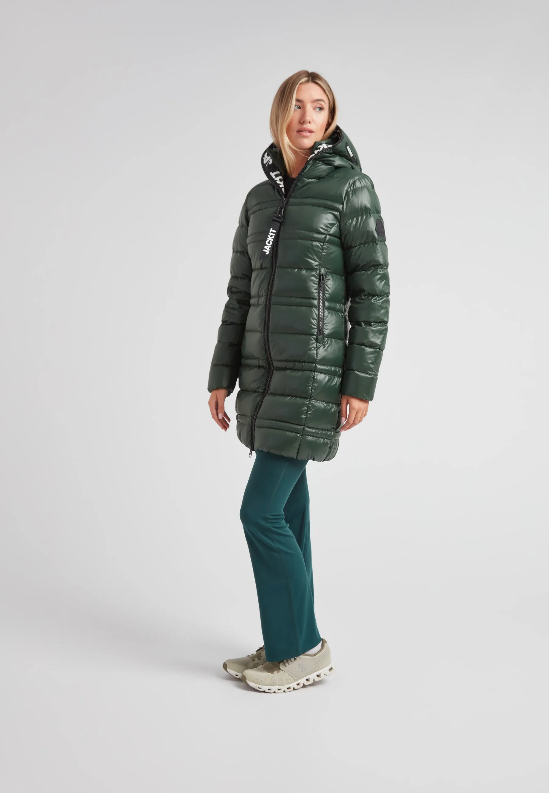 R4D Tramline Down Coat Lux Emerald sold by JACK1T product image thumbnail 3