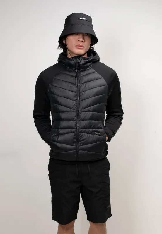 Titan Hybrid Hooded Jacket Black made by JACK1T