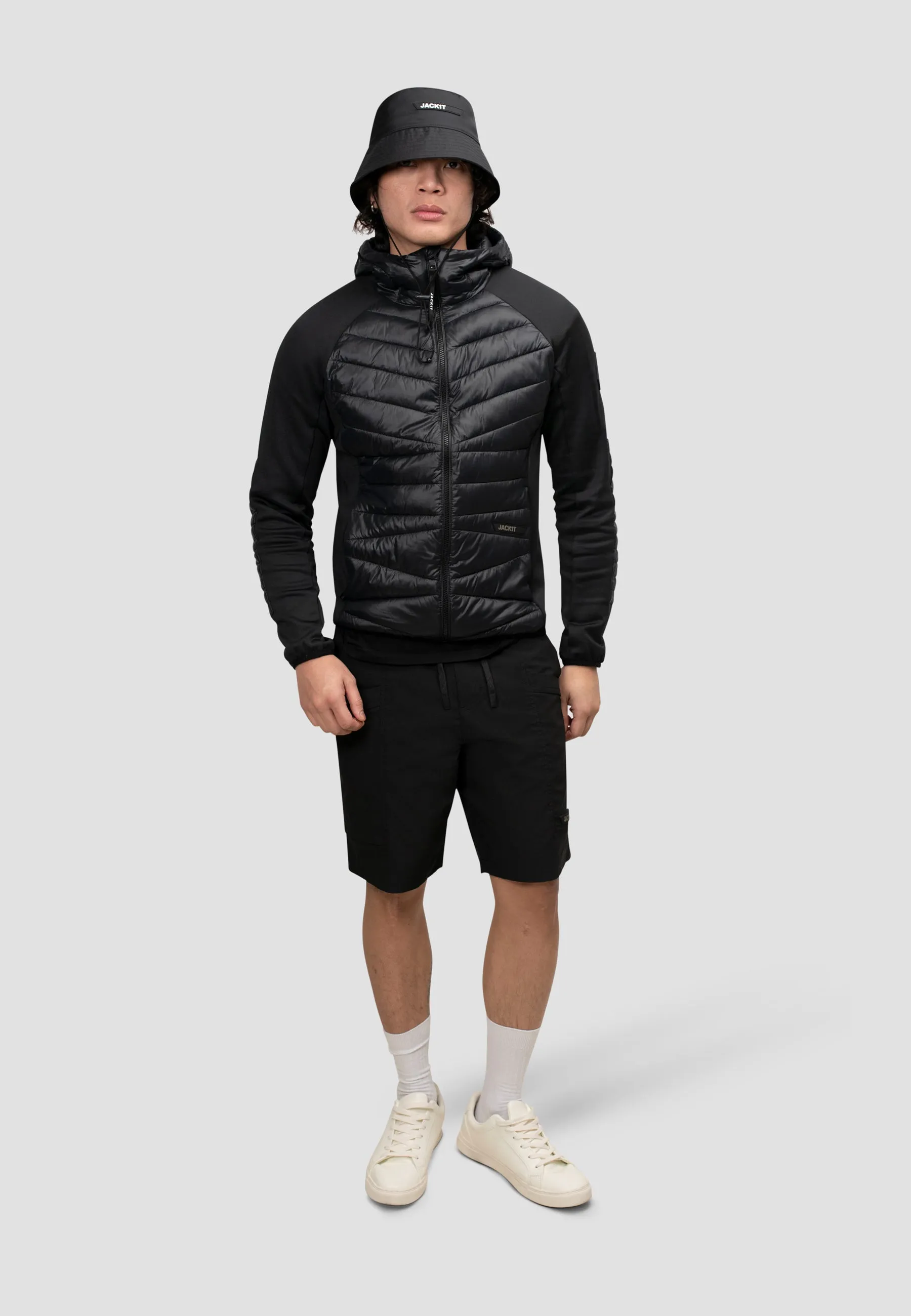 Titan Hybrid Hooded Jacket Black sold by JACK1T product image thumbnail 3