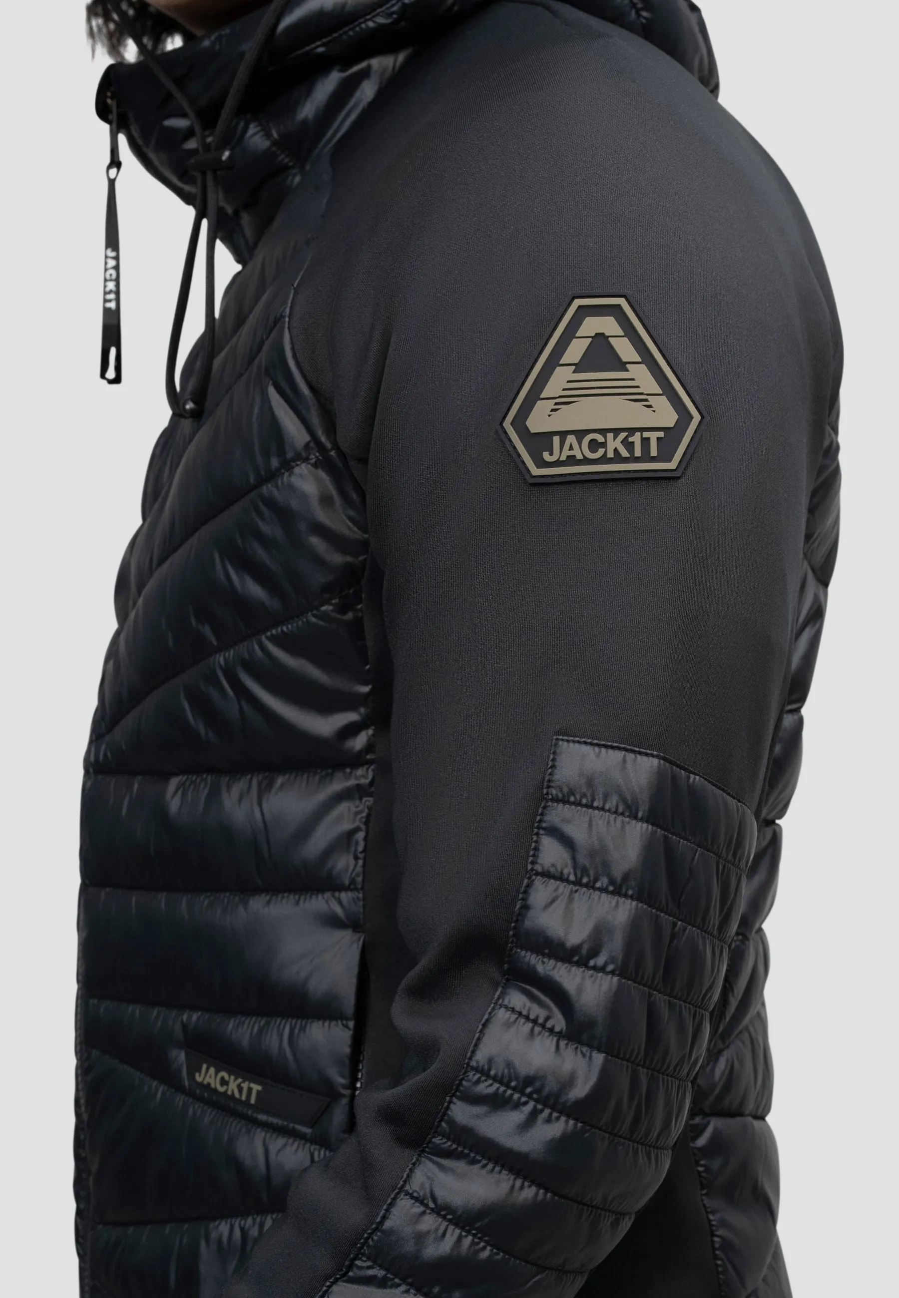 Titan Hybrid Hooded Jacket Black sold by JACK1T product image thumbnail 5
