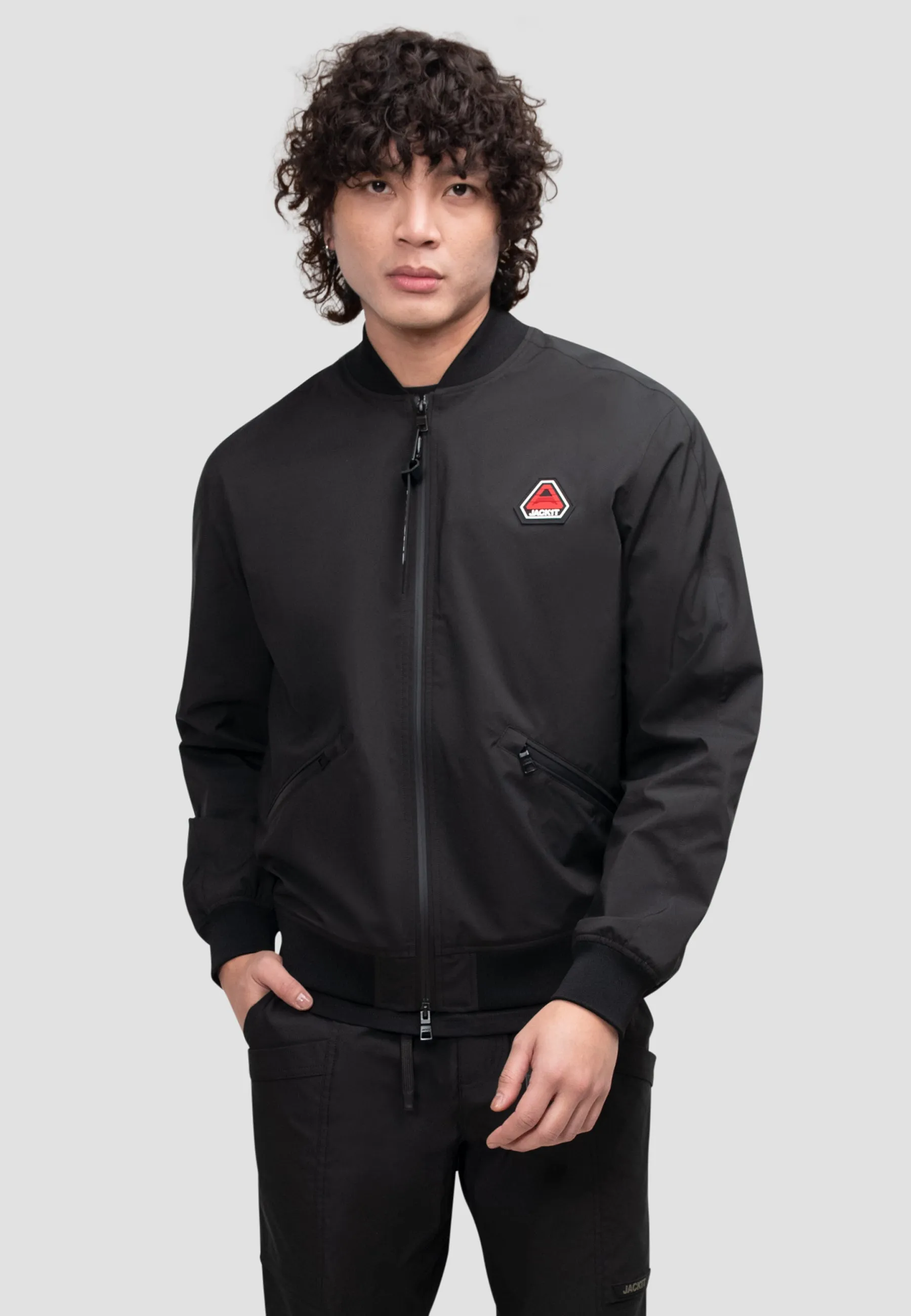 Oberon Tech Bomber Jacket Black sold by JACK1T