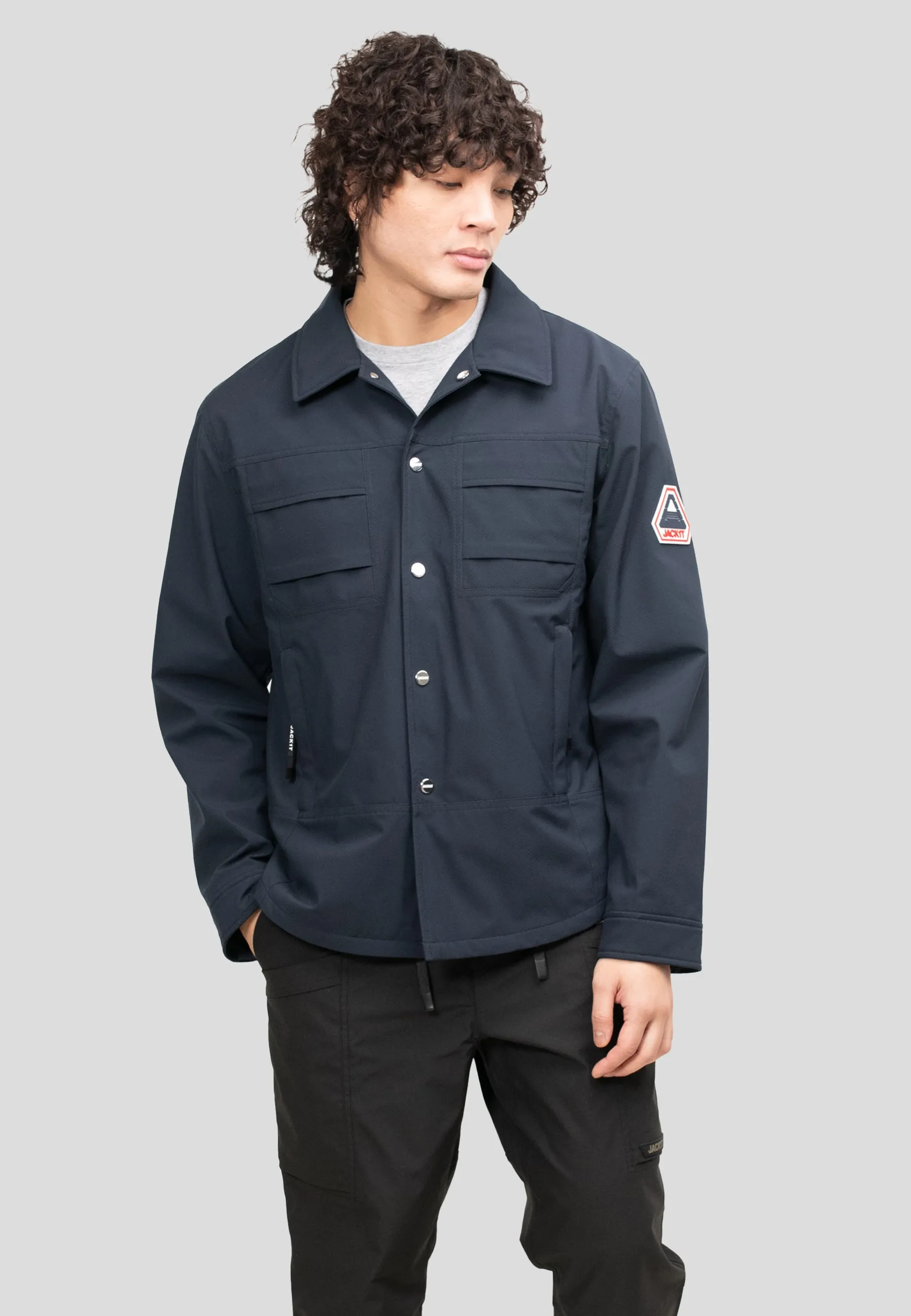 Eden Shirt Jacket Navy sold by JACK1T